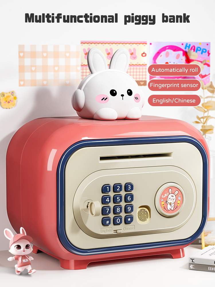 Coin Operated Kiddie Ride - 電子 pos 貯蓄貯金箱子供預金機現金コインパスワードミニ金庫 ATM 貯金箱教育子供のためのギフト
