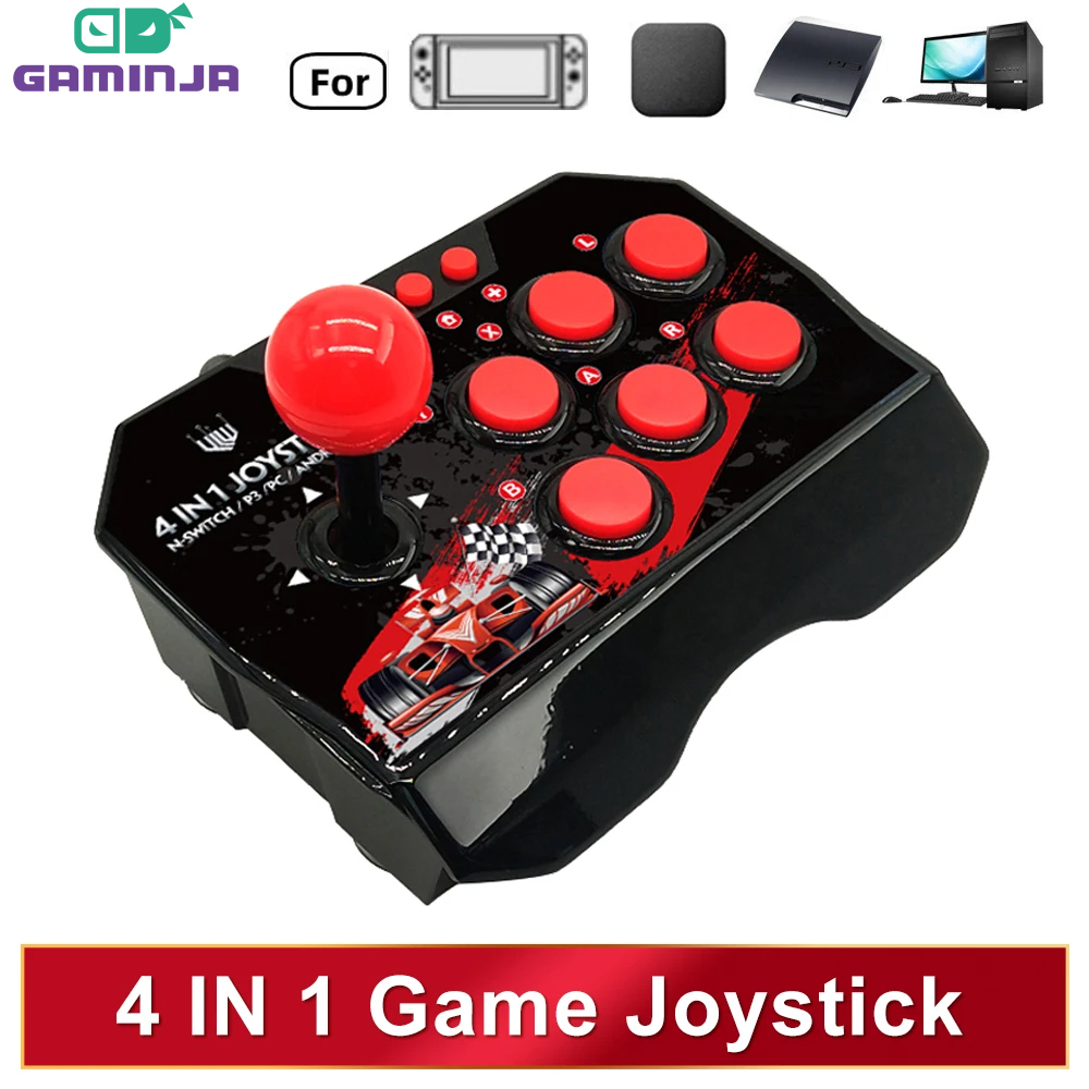 GAMINJA 4-in 1 ゲームジョイスティック 3 メ - Arcade Vibes のレビューと価格