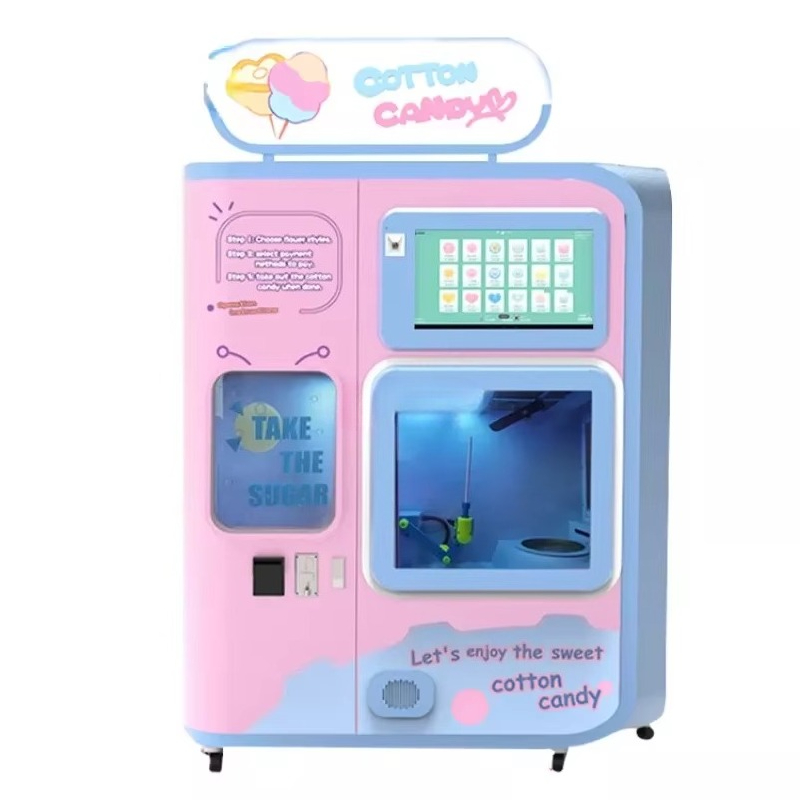 全自動綿菓子自動販売機（交換システム付き）業務用4種フレーバ - Arcade Vending & Laundry のレビューと価格